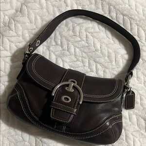 Coach Brown Shoulder Bag with Classic Design